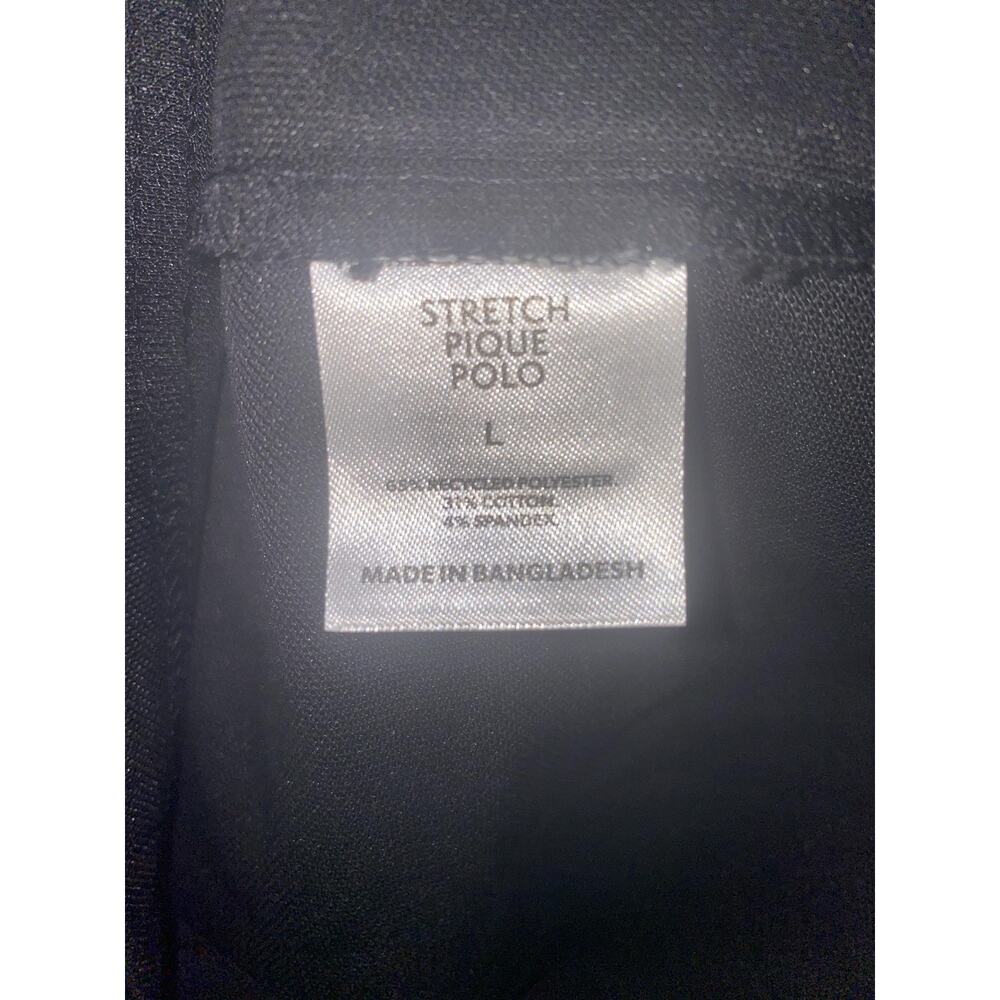 Member's Mark Polo Shirt Mens Large Black Stretch Pique Short Sleeve Casual - Picture 4 of 7